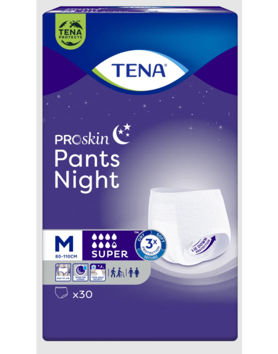 Tena Pants Night Super Medium Külot Bez 30Lü 79357302 - Güç Takviyesi