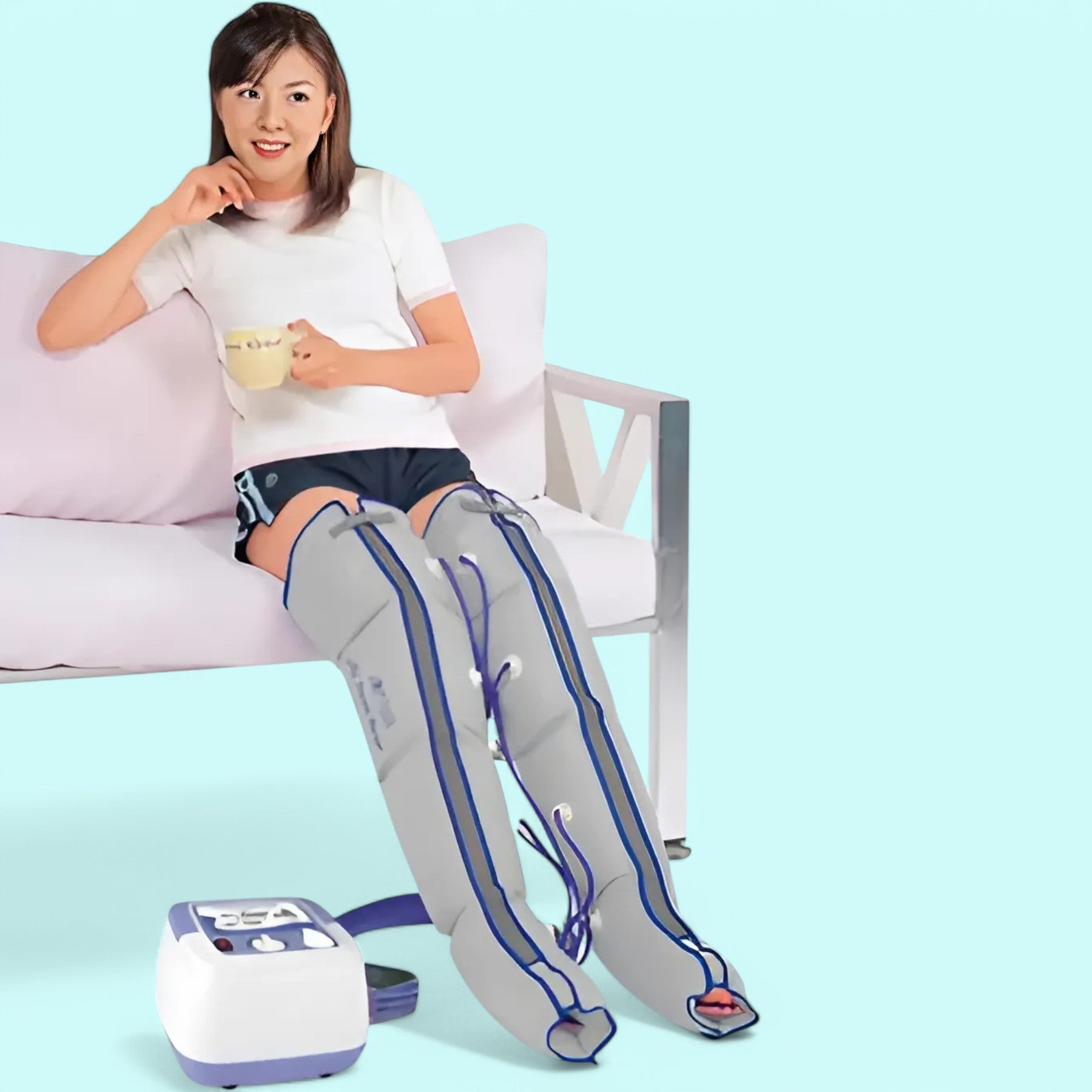 Kifidis Q1000 Plus Compression Device 4 Channel Double Large Leg Cuff Included Lymphedema