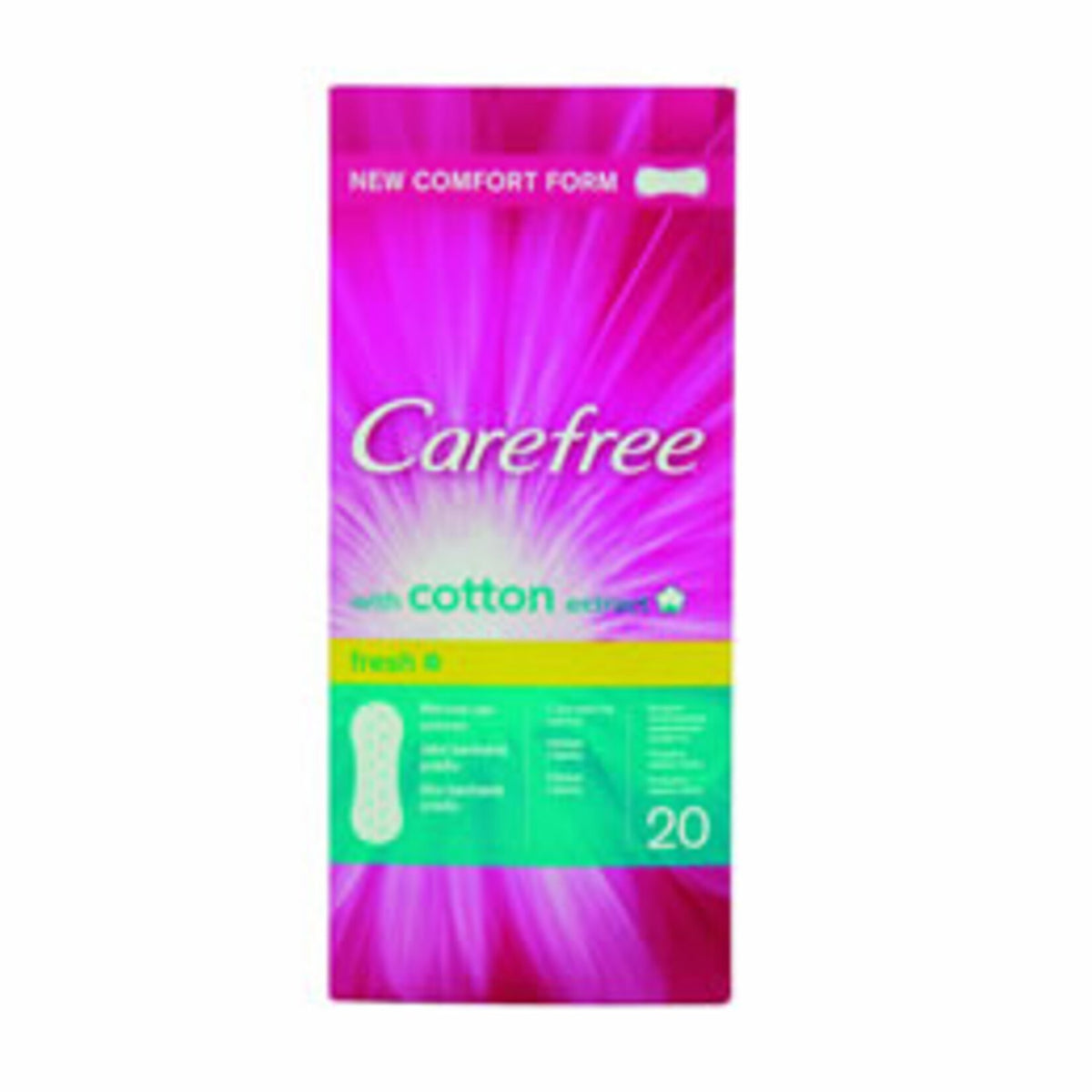 Carefree Mini Pad Triplefresh 20 Pads