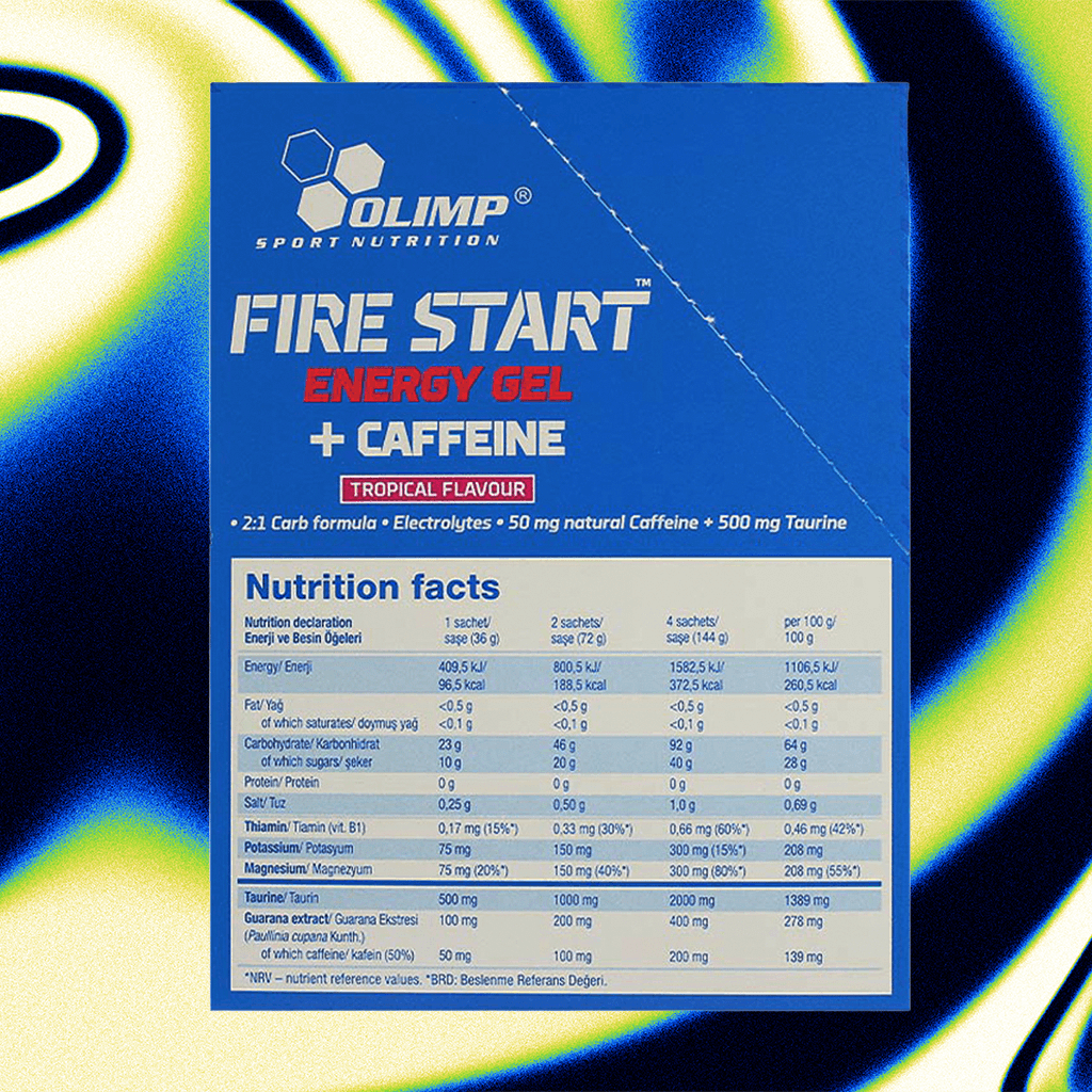 Fire Start Energy Gel + Caffein 20 adet - Güç Takviyesi